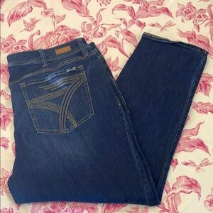 Seven7 Blue Straight Leg Jeans